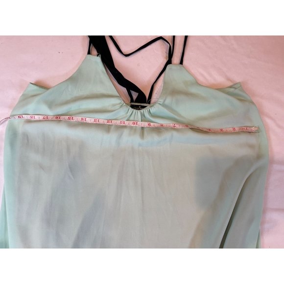 Audrey Womens Halter Mini Dress DH9721 Strappy Back Summer Sleeveless Sky Blue M - Picture 4 of 6